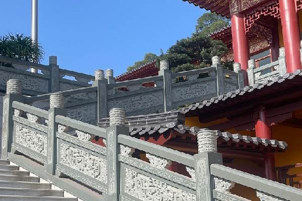 大连水库青石仿古栏杆厂家排名 工程案例二